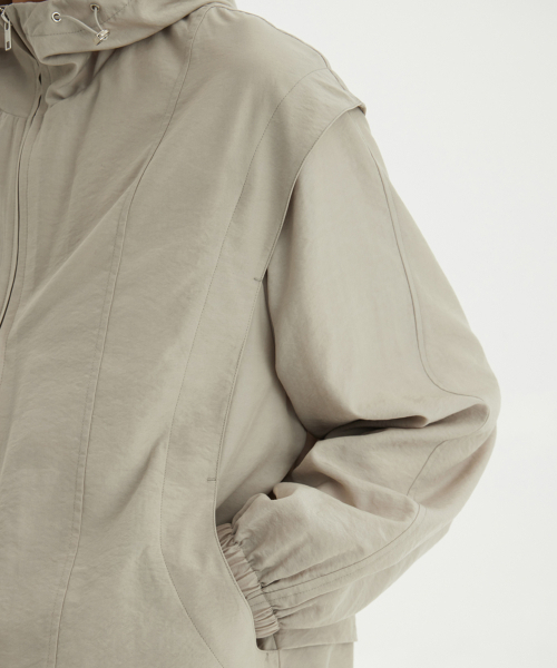 YOUTH(ユース)の「Windbreaker Jacket - Beige(ナイロンジャケット・レディース・その他・S/M/L)」の9枚目の写真