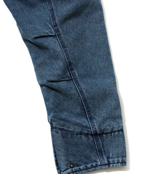 Jungle Storm(ジャングルストーム)の「2026SS VINTAGELIKE DUCK/DENIM HUNTING BLOUSON オーバーサイズ ダック/デニム 襟コーデュロイ スウィングトップ ライトブルゾン ワークジャケット レディース メンズ(ブルゾン・メンズ・チャコール/ブルー/ブラック・L/M)」の14枚目の写真