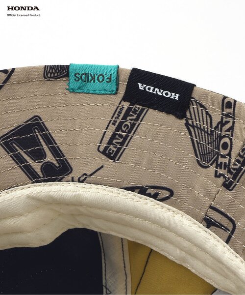 F.O.KIDS（エフオーキッズ）の「HONDAコラボ　ワッペンアウトドアハット（ハット・キッズ・レインボー/ブラウン・52/50/56/54）」の10枚目の写真