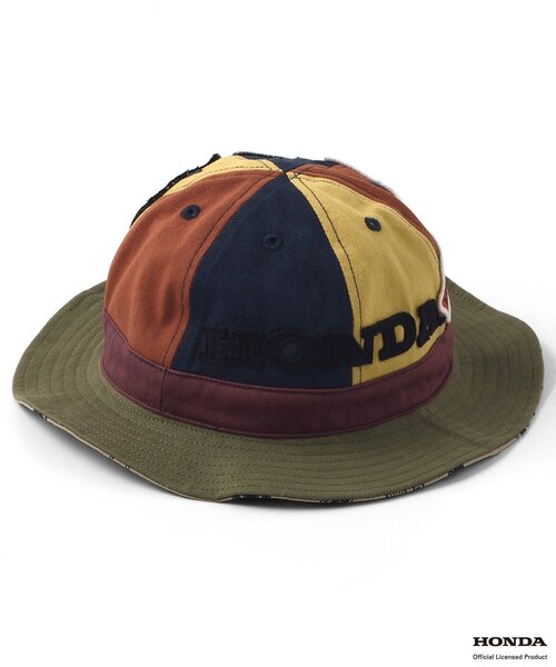 F.O.KIDS（エフオーキッズ）の「HONDAコラボ　ワッペンアウトドアハット（ハット・キッズ・レインボー/ブラウン・52/50/56/54）」の8枚目の写真