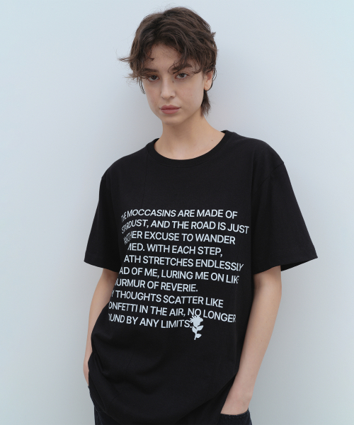MILLO WOMEN（ミロウーマン）の「シムラインアーカイブTシャツ[ブラック]（Tシャツ/カットソー・レディース・その他・ONE SIZE）」の2枚目の写真