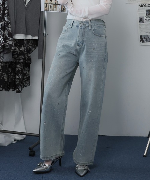 Ulysses(ユリシス)の「スタースタッズデニムパンツ(デニムパンツ・レディース・ライトブルー・M)」の10枚目の写真