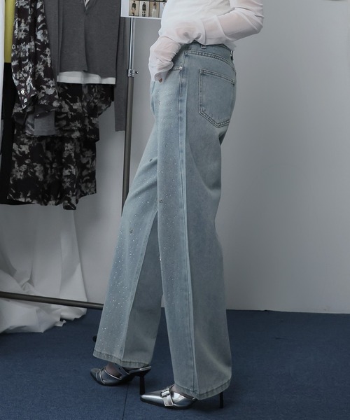 Ulysses(ユリシス)の「スタースタッズデニムパンツ(デニムパンツ・レディース・ライトブルー・M)」の14枚目の写真