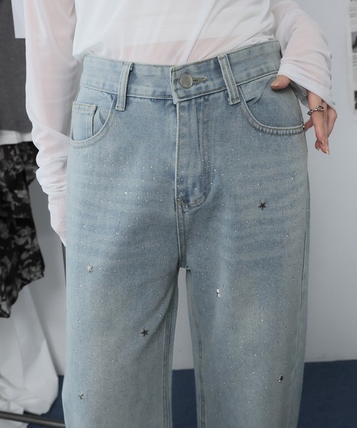 Ulysses(ユリシス)の「スタースタッズデニムパンツ(デニムパンツ・レディース・ライトブルー・M)」の18枚目の写真