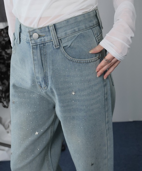 Ulysses(ユリシス)の「スタースタッズデニムパンツ(デニムパンツ・レディース・ライトブルー・M)」の19枚目の写真