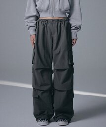 NOT4NERD(�m�b�g�t�H�[�i�[�h)��W Parachute Nylon Cargo Pants - Khaki(���̑��p���c)