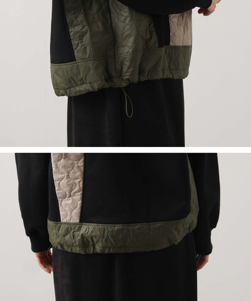 Gready Brilliant（グレディブリリアン）の「【WEB限定】キルト切替ドロストカットソー（Tシャツ/カットソー・レディース・ブラック・FREE）」の5枚目の写真