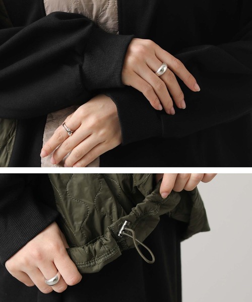 Gready Brilliant（グレディブリリアン）の「【WEB限定】キルト切替ドロストカットソー（Tシャツ/カットソー・レディース・ブラック・FREE）」の4枚目の写真