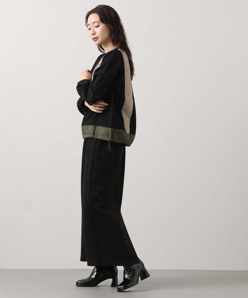 Gready Brilliant（グレディブリリアン）の「【WEB限定】キルト切替ドロストカットソー（Tシャツ/カットソー・レディース・ブラック・FREE）」の17枚目の写真