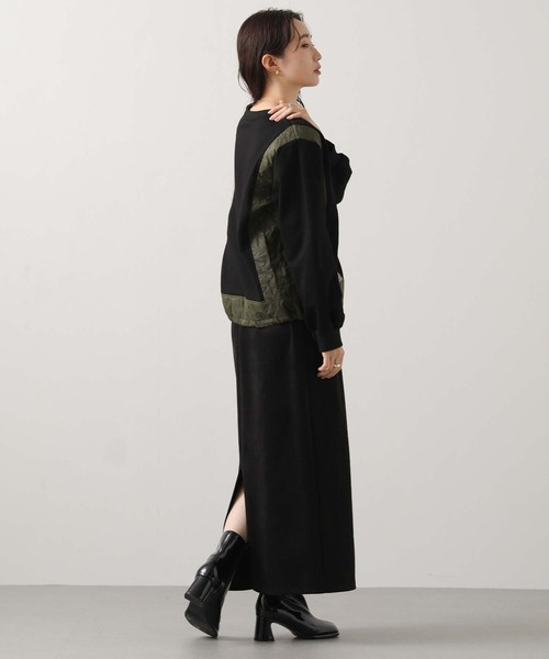 Gready Brilliant（グレディブリリアン）の「【WEB限定】キルト切替ドロストカットソー（Tシャツ/カットソー・レディース・ブラック・FREE）」の15枚目の写真