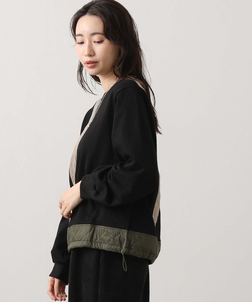 Gready Brilliant（グレディブリリアン）の「【WEB限定】キルト切替ドロストカットソー（Tシャツ/カットソー・レディース・ブラック・FREE）」の12枚目の写真