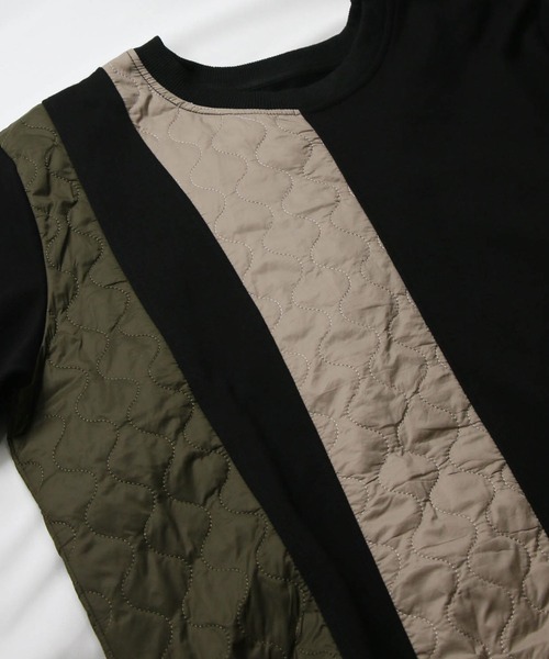 Gready Brilliant（グレディブリリアン）の「【WEB限定】キルト切替ドロストカットソー（Tシャツ/カットソー・レディース・ブラック・FREE）」の3枚目の写真