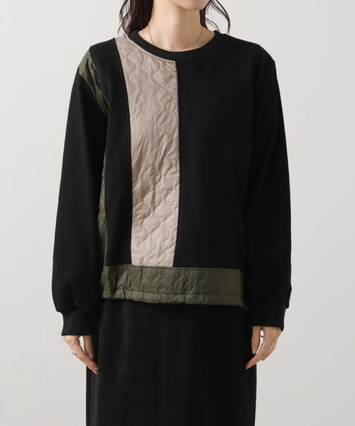 Gready Brilliant（グレディブリリアン）の「【WEB限定】キルト切替ドロストカットソー（Tシャツ/カットソー・レディース・ブラック・FREE）」の8枚目の写真