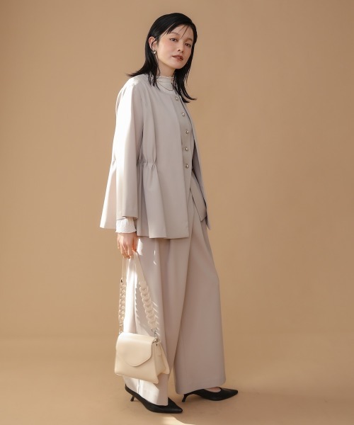 Bou Jeloud（ブージュルード）の「ノーカラージャケット（ノーカラージャケット・レディース・ネイビー/ベージュ・FREE）」の7枚目の写真