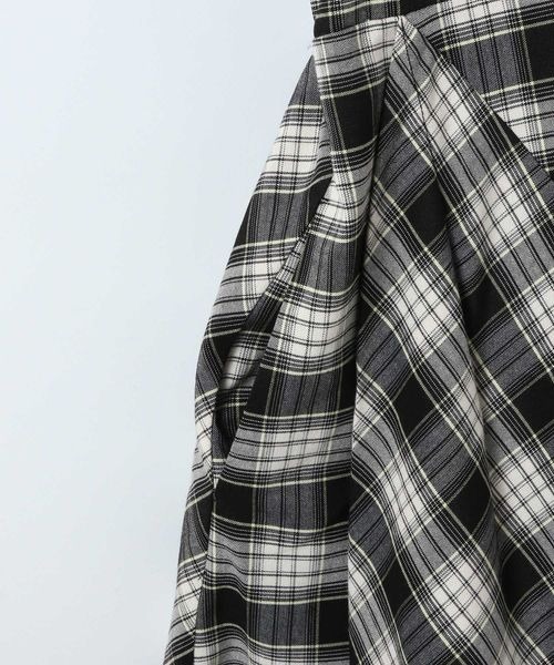 JEANASIS（ジーナシス）の「チェックキャミドレス/645453（ワンピース・レディース・ブラック系その他/ブラウン系その他・FREE）」の3枚目の写真