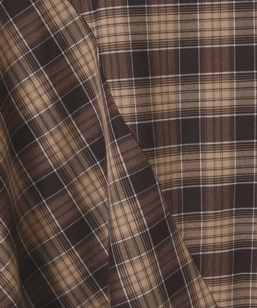 JEANASIS（ジーナシス）の「チェックキャミドレス/645453（ワンピース・レディース・ブラック系その他/ブラウン系その他・FREE）」の7枚目の写真