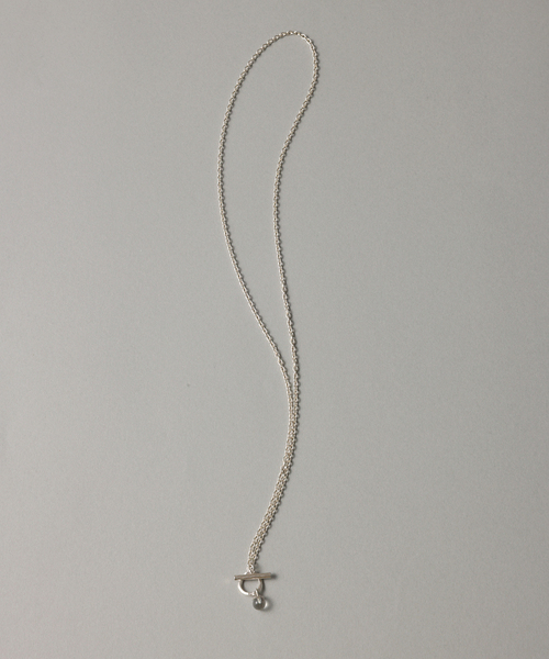 【SAMH by LILAS】クオーツTバーアズキチェーンネックレス SV