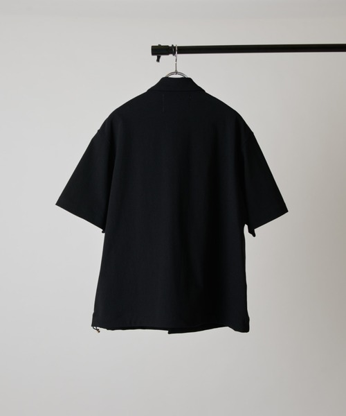 CULLNI(クルニ)の「【CULLNI exclusive for Lui's】半袖コーチシャツブルゾン(シャツ/ブラウス・メンズ・ネイビー/ブラック/チャコールグレー・2/1)」の6枚目の写真