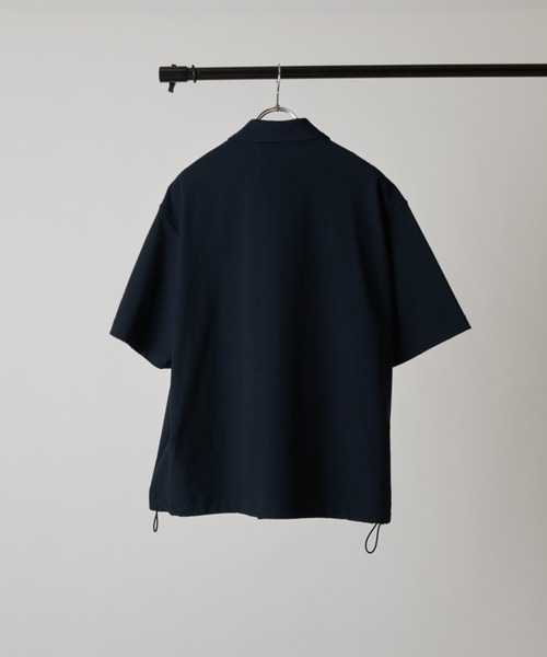 CULLNI(クルニ)の「【CULLNI exclusive for Lui's】半袖コーチシャツブルゾン(シャツ/ブラウス・メンズ・ネイビー/ブラック/チャコールグレー・2/1)」の10枚目の写真