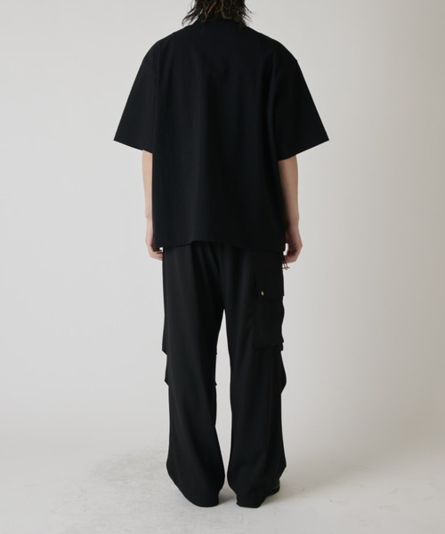 CULLNI(クルニ)の「【CULLNI exclusive for Lui's】半袖コーチシャツブルゾン(シャツ/ブラウス・メンズ・ネイビー/ブラック/チャコールグレー・2/1)」の22枚目の写真