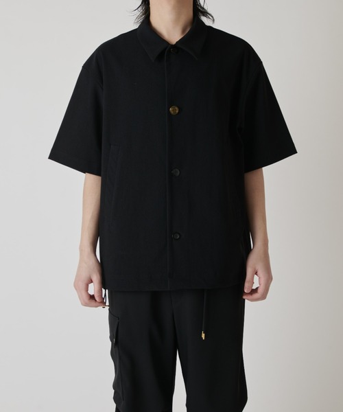 CULLNI(クルニ)の「【CULLNI exclusive for Lui's】半袖コーチシャツブルゾン(シャツ/ブラウス・メンズ・ネイビー/ブラック/チャコールグレー・2/1)」の17枚目の写真