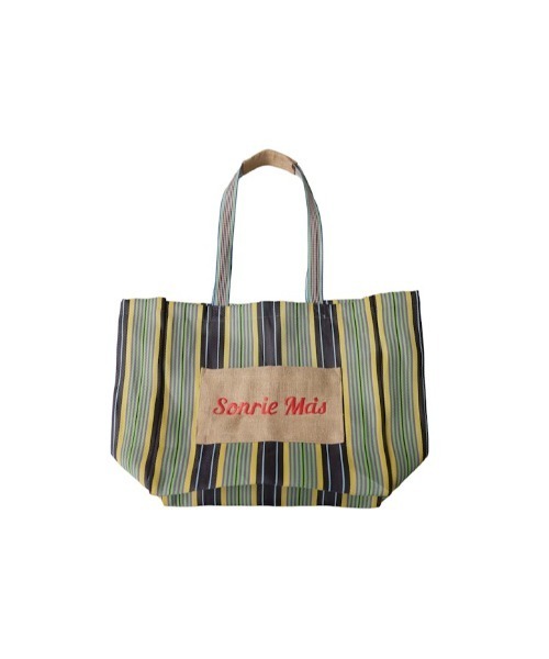 antiqua（アンティカ）の「ストライプ柄 トートバッグ（トートバッグ・レディース・ブラック系その他/グリーン系その他・FREE）」の15枚目の写真