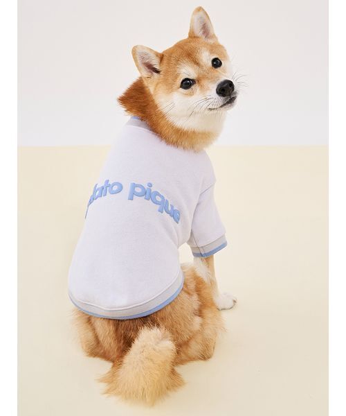 gelato pique(ジェラートピケ)の「【CAT&DOG】ロゴプリント裏毛プルオーバー(リード/ハーネス/首輪・レディース・ライム/ピンク/オレンジ/ブルー・S/M/L)」の5枚目の写真