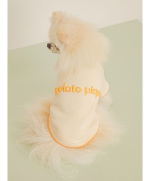 gelato pique(ジェラートピケ)の「【CAT&DOG】ロゴプリント裏毛プルオーバー(リード/ハーネス/首輪・レディース・ライム/ピンク/オレンジ/ブルー・S/M/L)」の12枚目の写真