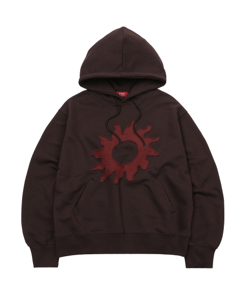 S'EST(エスイーエスティー)の「Solaris Applique Hoodie Brown(パーカー・メンズ・その他・SMALL/MEDIUM/LARGE)」の1枚目の写真