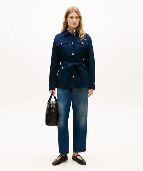 TOMMY HILFIGER(トミーヒルフィガー)の「コットンゴールドボタンフィールドジャケット(テーラードジャケット・レディース・マルチ・X-SMALL/SMALL/MEDIUM)」の3枚目の写真
