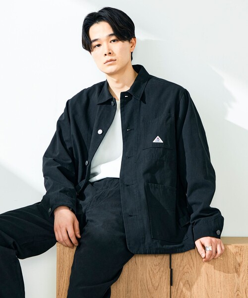 GEVACO（ゲバコ）の「【GEVACO/ゲバコ】12ozデニム/キャンバス カバーオール（カバーオール・メンズ・インディゴブルー/ブラック・M/L）」の3枚目の写真