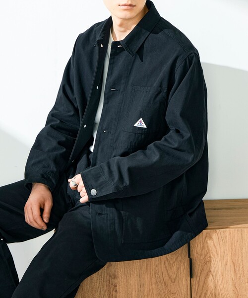 GEVACO（ゲバコ）の「【GEVACO/ゲバコ】12ozデニム/キャンバス カバーオール（カバーオール・メンズ・インディゴブルー/ブラック・M/L）」の5枚目の写真