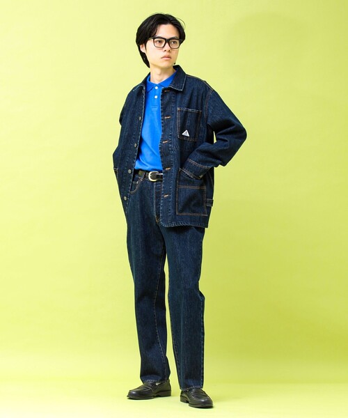 GEVACO（ゲバコ）の「【GEVACO/ゲバコ】12ozデニム/キャンバス カバーオール（カバーオール・メンズ・インディゴブルー/ブラック・M/L）」の8枚目の写真