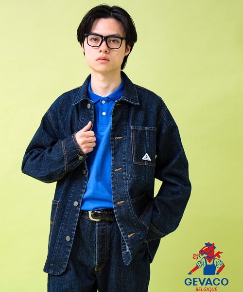GEVACO（ゲバコ）の「【GEVACO/ゲバコ】12ozデニム/キャンバス カバーオール（カバーオール・メンズ・インディゴブルー/ブラック・M/L）」の9枚目の写真