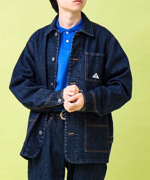 GEVACO（ゲバコ）の「【GEVACO/ゲバコ】12ozデニム/キャンバス カバーオール（カバーオール・メンズ・インディゴブルー/ブラック・M/L）」の10枚目の写真