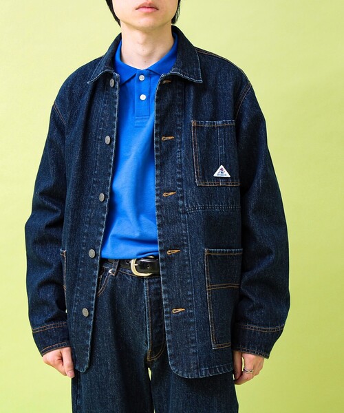 GEVACO（ゲバコ）の「【GEVACO/ゲバコ】12ozデニム/キャンバス カバーオール（カバーオール・メンズ・インディゴブルー/ブラック・M/L）」の11枚目の写真