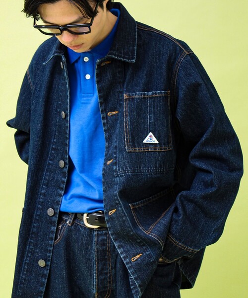 GEVACO（ゲバコ）の「【GEVACO/ゲバコ】12ozデニム/キャンバス カバーオール（カバーオール・メンズ・インディゴブルー/ブラック・M/L）」の12枚目の写真