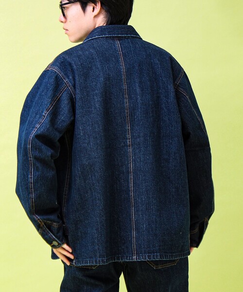 GEVACO（ゲバコ）の「【GEVACO/ゲバコ】12ozデニム/キャンバス カバーオール（カバーオール・メンズ・インディゴブルー/ブラック・M/L）」の14枚目の写真