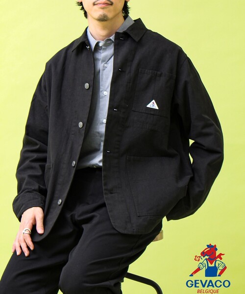 GEVACO（ゲバコ）の「【GEVACO/ゲバコ】12ozデニム/キャンバス カバーオール（カバーオール・メンズ・インディゴブルー/ブラック・M/L）」の16枚目の写真