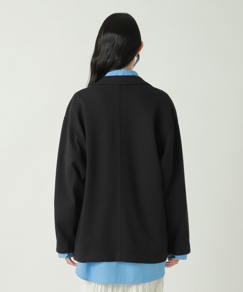 ZUCCa(ズッカ)の「LIGHT BOUCLE / ジャケット / P(テーラードジャケット・レディース・ネイビー/ブラック・M size)」の3枚目の写真