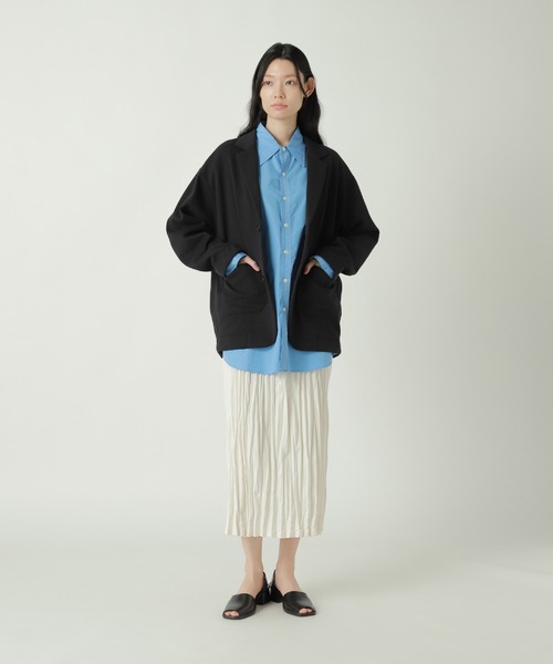ZUCCa(ズッカ)の「LIGHT BOUCLE / ジャケット / P(テーラードジャケット・レディース・ネイビー/ブラック・M size)」の5枚目の写真