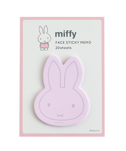 Dick Bruna（ディックブルーナ）の「MIFFY フェイス付箋（手帳/メモ帳・レディース・グレー/ピンク/コーラル/ベージュ・FREE）」の3枚目の写真