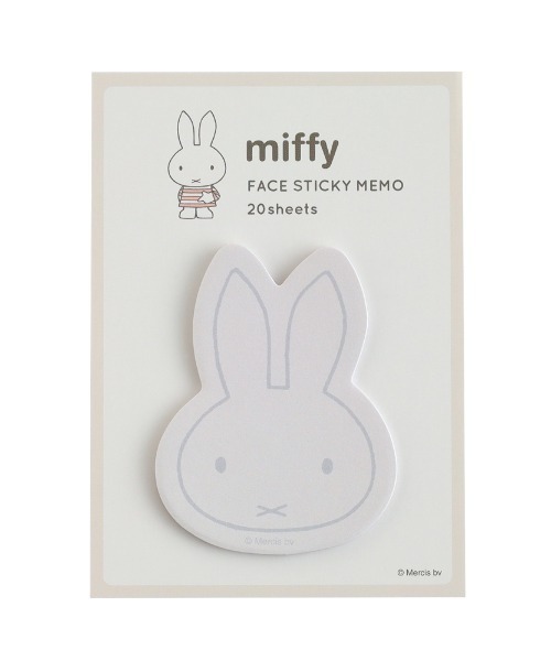 Dick Bruna（ディックブルーナ）の「MIFFY フェイス付箋（手帳/メモ帳・レディース・グレー/ピンク/コーラル/ベージュ・FREE）」の5枚目の写真