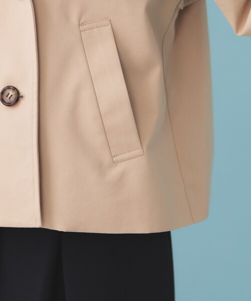 index（インデックス）の「キャンディスリーブショートトレンチコート【洗濯機OK/撥水/防花粉】《5col》（トレンチコート・レディース・サックスブルー系7/ベージュ系7/ナチュラル/ネイビー系5/ブラウン系その他・00）」の15枚目の写真