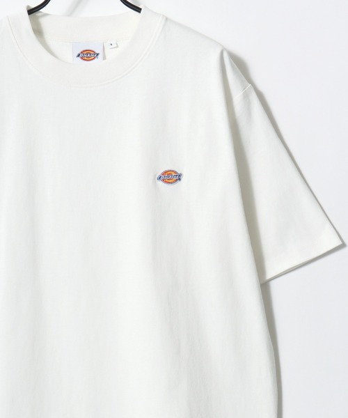 Dickies(ディッキーズ)の「Dickies/ディッキーズ 別注 オーバーサイズ ミニロゴワッペン ワンポイント刺繍 半袖Tシャツ/無地T/リブライン リンガーT/レディース メンズ(Tシャツ/カットソー・メンズ・グリーン系その他/ブラック/ホワイト/ブラック系その他/ダークグリーン/ネイビー/ホワイト系その他/ブルー系その他・M/L/XL)」の22枚目の写真