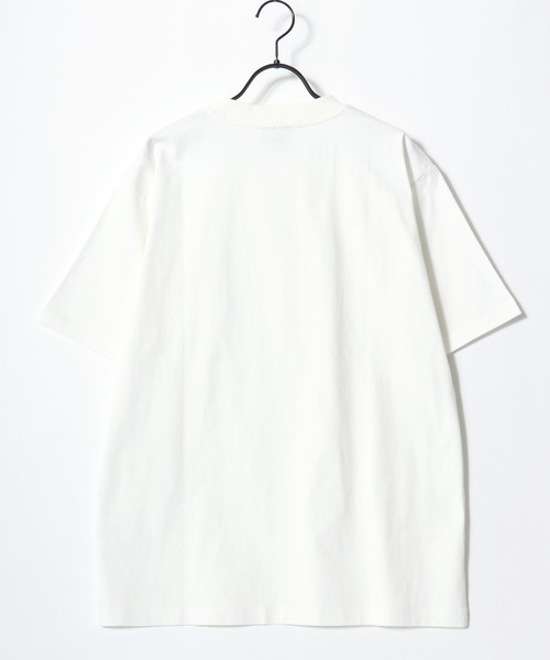 Dickies(ディッキーズ)の「Dickies/ディッキーズ 別注 オーバーサイズ ミニロゴワッペン ワンポイント刺繍 半袖Tシャツ/無地T/リブライン リンガーT/レディース メンズ(Tシャツ/カットソー・メンズ・グリーン系その他/ブラック/ホワイト/ブラック系その他/ダークグリーン/ネイビー/ホワイト系その他/ブルー系その他・M/L/XL)」の16枚目の写真