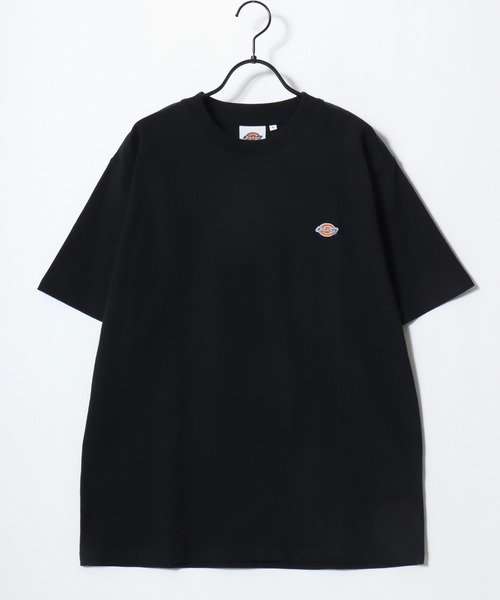 Dickies(ディッキーズ)の「Dickies/ディッキーズ 別注 オーバーサイズ ミニロゴワッペン ワンポイント刺繍 半袖Tシャツ/無地T/リブライン リンガーT/レディース メンズ(Tシャツ/カットソー・メンズ・グリーン系その他/ブラック/ホワイト/ブラック系その他/ダークグリーン/ネイビー/ホワイト系その他/ブルー系その他・M/L/XL)」の10枚目の写真