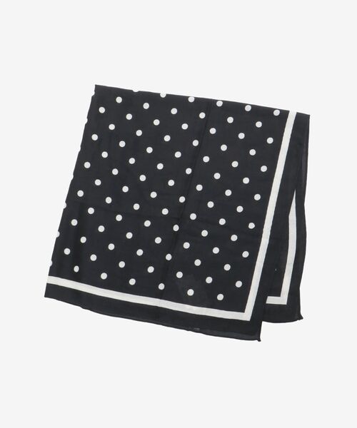 le.coeur blanc（ルクールブラン）の「ドット大判スカーフ（バンダナ/スカーフ・レディース・ホワイト系その他/ブラック系その他・FREE）」の8枚目の写真