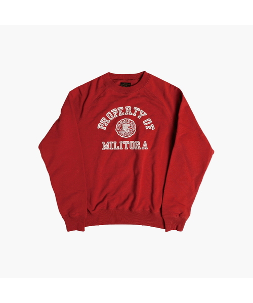 MILITORA(ミリトラ)の「lot. 121 プリントスウェットシャツ 2パック(スウェット・メンズ・レッド・38(M))」の1枚目の写真