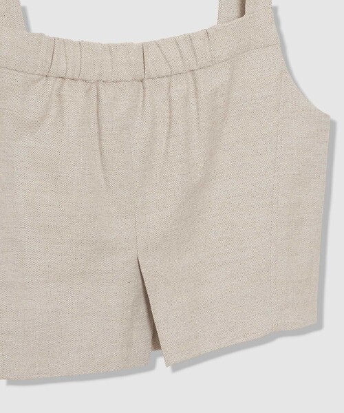 allureville(アルアバイル)の「シャークスキンショートジレ(ベスト・レディース・ベージュ/オフホワイト/ブラック・2)」の20枚目の写真